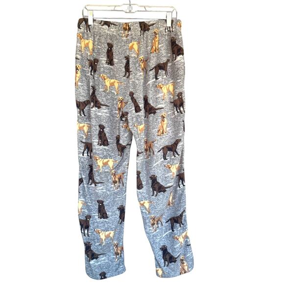 Cuddl Duds Pajama Pants Womens Large Fleece Dog Print Lounge Sleepwear Pockets - Picture 2 of 8